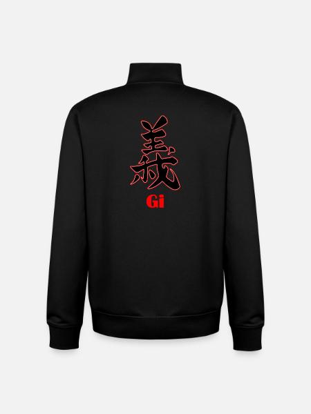 Bushido Gi – Honor and Justice - Unisex Organic Zip Sweatshirt by Stanley/Stella - black