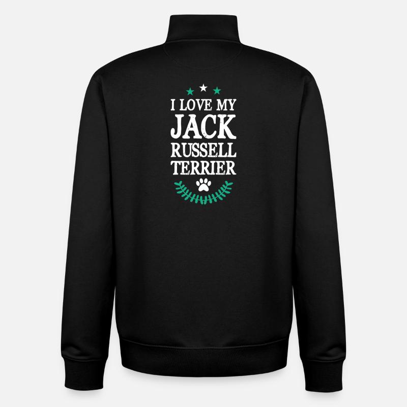 Jack Russell Terrier - Unisex Organic Zip Sweatshirt von Stanley/Stella - Schwarz