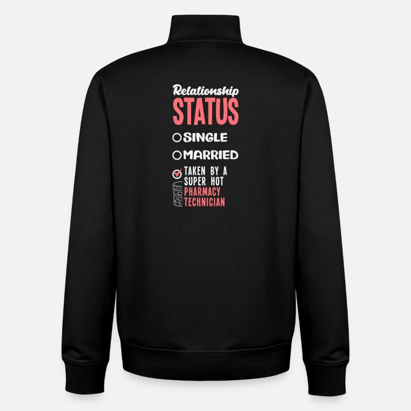 Pharmacien Technicien Pharmaceutique - Sweat zippé unisexe en coton bio Stanley/Stella - noir