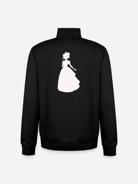 Princesse en robe de bal - Sweat zippé unisexe en coton bio Stanley/Stella - noir