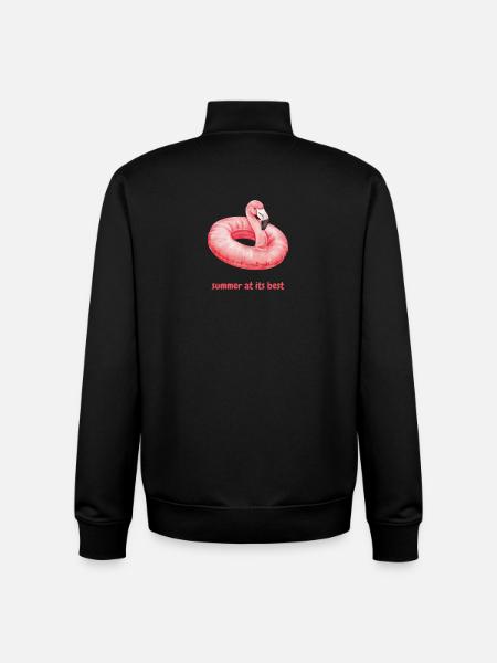 Summer at its best - Unisex Organic Zip Sweatshirt by Stanley/Stella - black