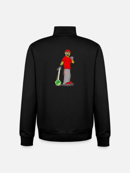 Clown with Sweets - Unisex Organic Zip Sweatshirt von Stanley/Stella - Schwarz