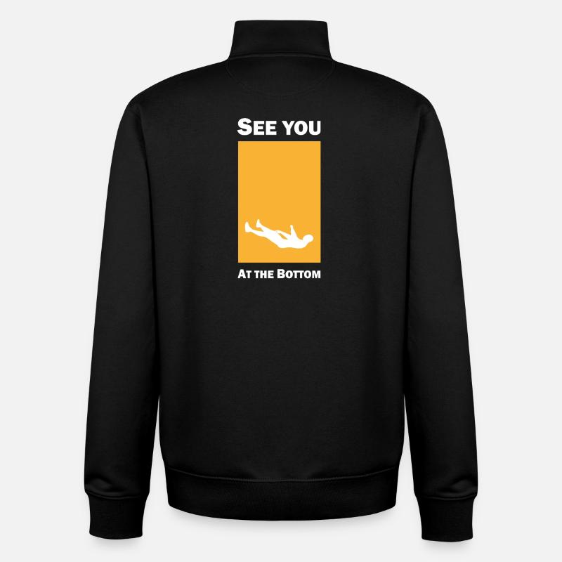 Rendez-vous en bas de l’échelle - Sweat zippé unisexe en coton bio Stanley/Stella - noir