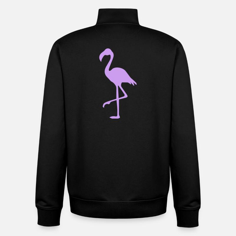 Flamant - Sweat zippé unisexe en coton bio Stanley/Stella - noir