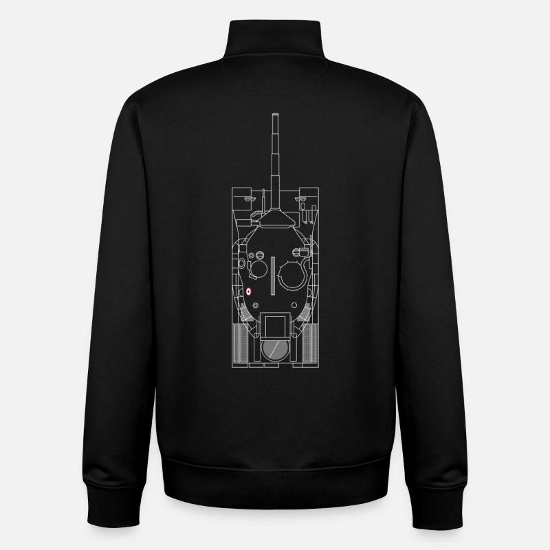 AMX 30 B - Sweat zippé unisexe en coton bio Stanley/Stella - noir