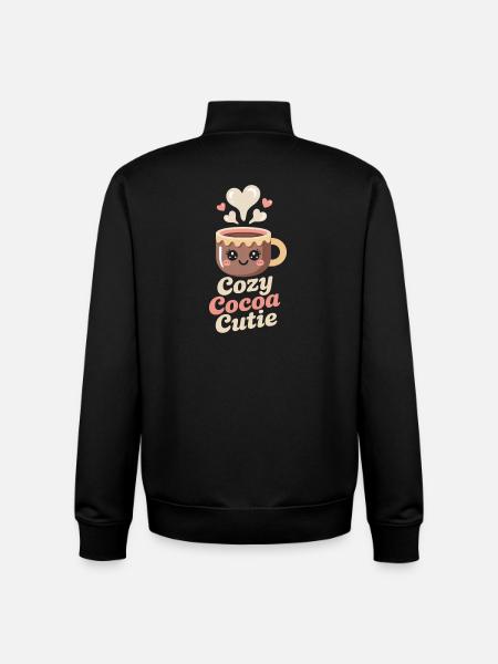 Kakao - Cozy Cocoa Cutie - Unisex Organic Zip Sweatshirt von Stanley/Stella - Schwarz