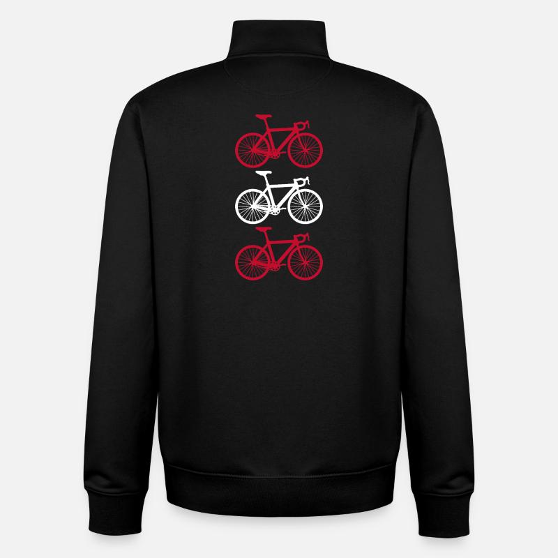 Cycling Austria - Unisex Organic Zip Sweatshirt by Stanley/Stella - black