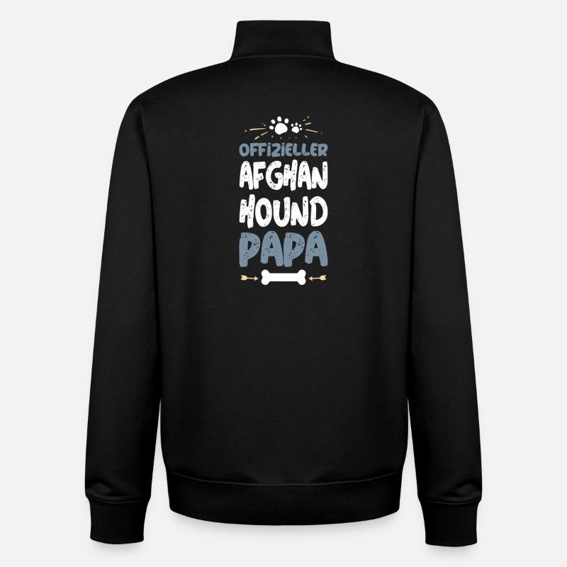 Offizieller Hund Papa - Unisex Organic Zip Sweatshirt von Stanley/Stella - Schwarz