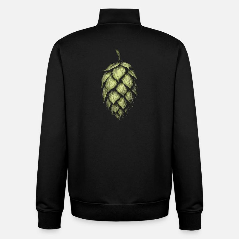 Hops - Unisex Organic Zip Sweatshirt by Stanley/Stella - black