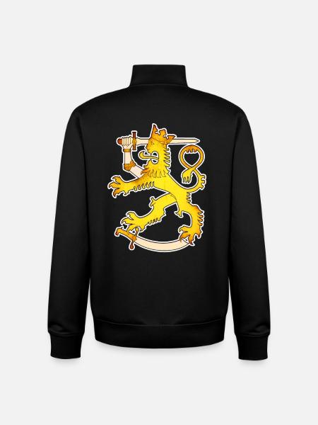 Finland - Design - Unisex Organic Zip Sweatshirt by Stanley/Stella - black