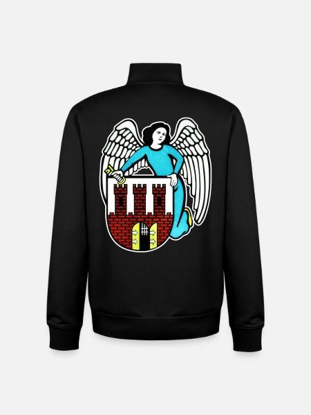 Toruń - Poland - Unisex Organic Zip Sweatshirt by Stanley/Stella - black