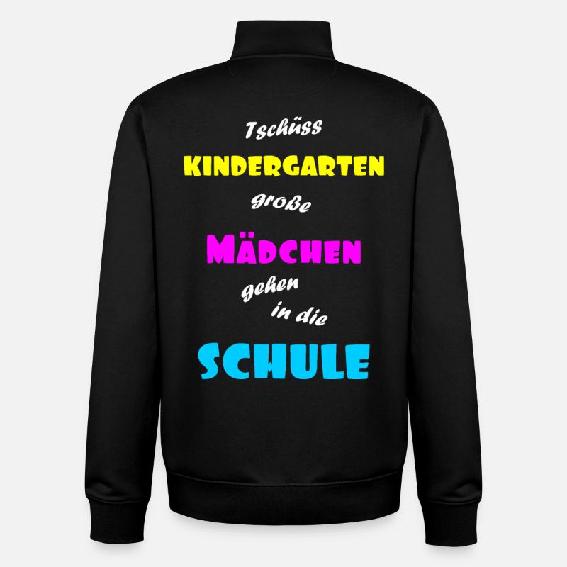Einschulung Maedchen - Unisex Organic Zip Sweatshirt von Stanley/Stella - Schwarz