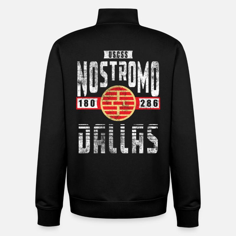 Alien Nostromo Crew-Rang Dallas - Unisex Organic Zip Sweatshirt von Stanley/Stella - Schwarz