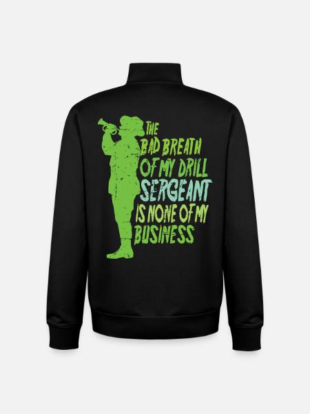 Drill Sergeant - Unisex Organic Zip Sweatshirt by Stanley/Stella - black