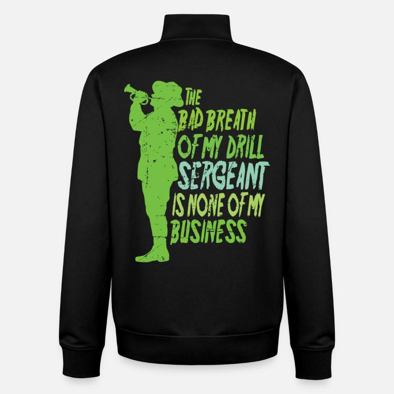 Drill Sergeant - Unisex Organic Zip Sweatshirt von Stanley/Stella - Schwarz