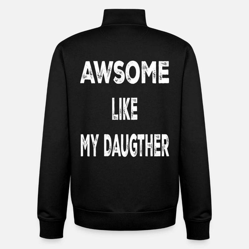 Father's Day Gift - Unisex Organic Zip Sweatshirt by Stanley/Stella - black