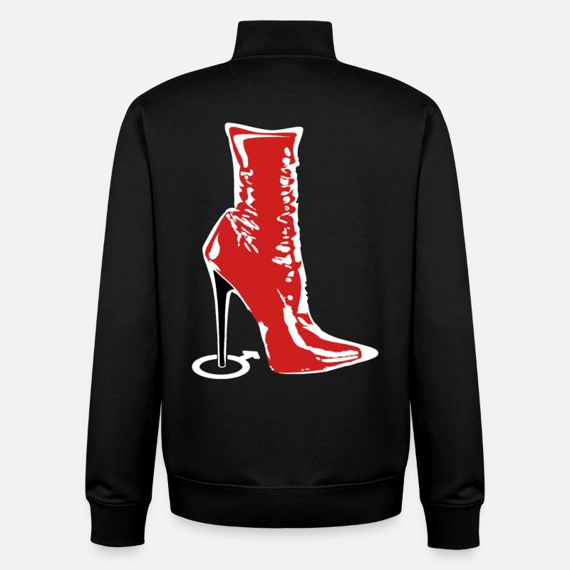 Stiefel der Herrin - Unisex Organic Zip Sweatshirt von Stanley/Stella - Schwarz
