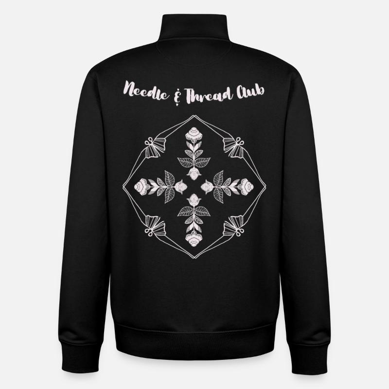 Needle & Thread Club - Unisex Organic Zip Sweatshirt by Stanley/Stella - black