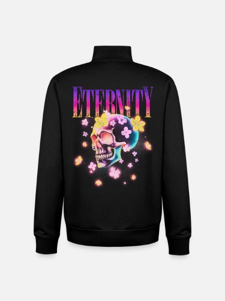 éternité - Sweat zippé unisexe en coton bio Stanley/Stella - noir