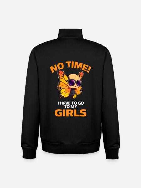 Schmetterling Butterfly Sprüche Sonnenbrille  - Unisex Organic Zip Sweatshirt von Stanley/Stella - Schwarz