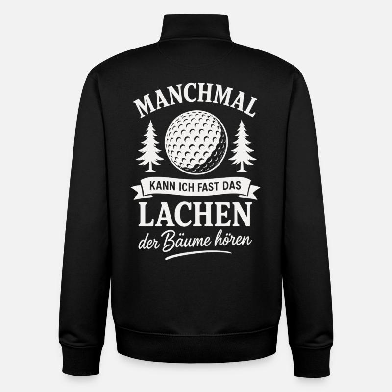 Fun Golf Golfer Golf - Sweat zippé unisexe en coton bio Stanley/Stella - noir