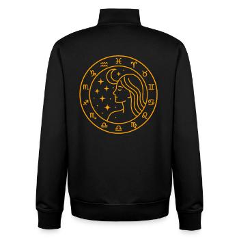 Himmlische Frau Sternzeichen Design - Unisex Organic Zip Sweatshirt von Stanley/Stella - Schwarz - Hinten - AI Model Male 185 light (185cm)