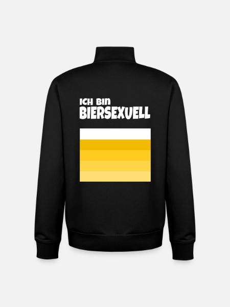 Biersexuell - Unisex Organic Zip Sweatshirt von Stanley/Stella - Schwarz