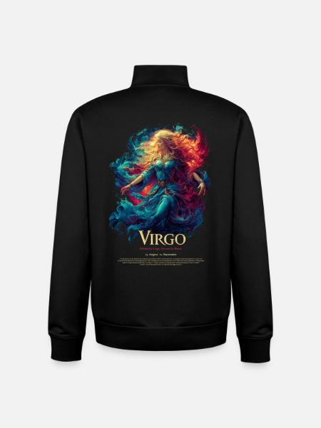 Vierge - Sweat zippé unisexe en coton bio Stanley/Stella - noir