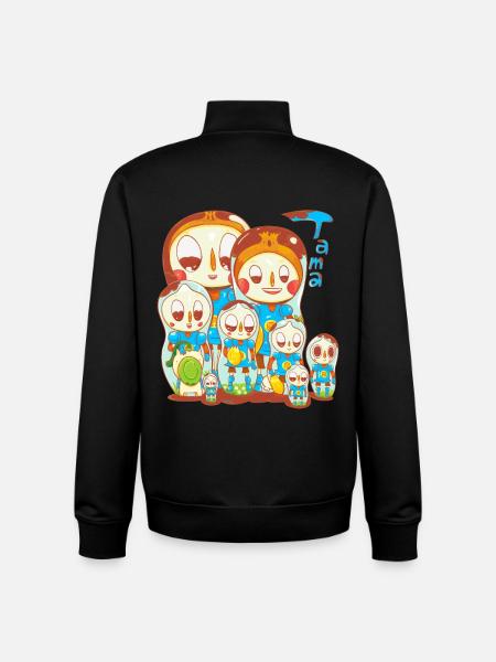 Tamatroshka - Unisex Organic Zip Sweatshirt by Stanley/Stella - black