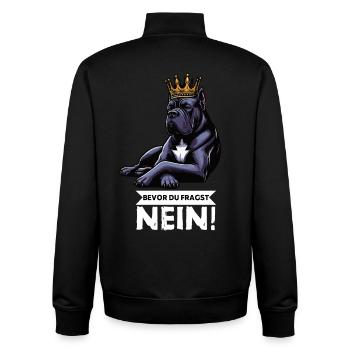 Bevor Du Fragst Cane Corso Cane Corsos Corsohalter - Unisex Organic Zip Sweatshirt von Stanley/Stella - Schwarz - Hinten - AI Model Male 185 light (185cm)