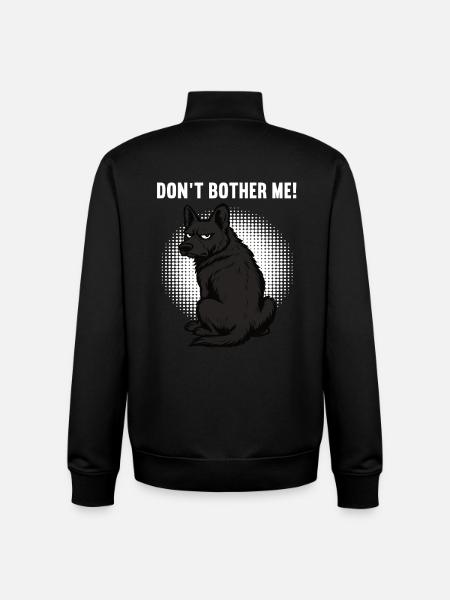 Don't Bother Me Black Shepherd Shepherd - Unisex Organic Zip Sweatshirt by Stanley/Stella - black