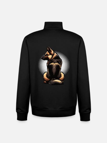 Deutscher Schäferhund Schäferhunde Schäferhunde - Unisex Organic Zip Sweatshirt von Stanley/Stella - Schwarz