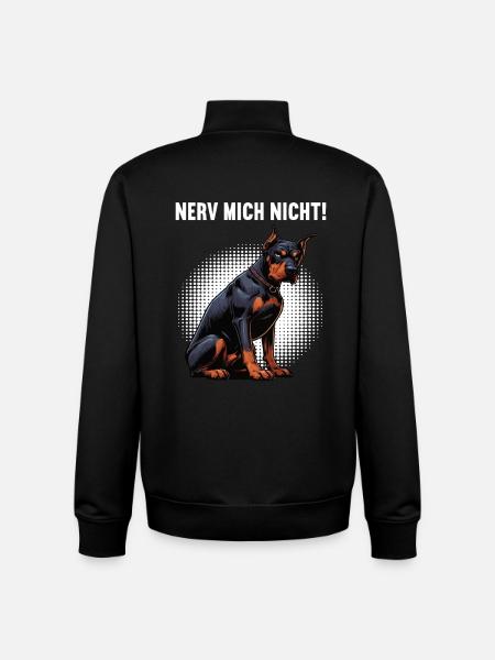 Nerv Mich Nicht Dobermann Dobermannbesitzer - Unisex Organic Zip Sweatshirt von Stanley/Stella - Schwarz