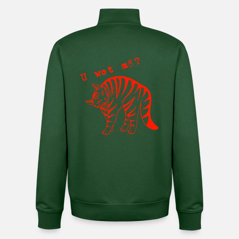 Tu sais mon pote ? - Sweat zippé unisexe en coton bio Stanley/Stella - vert bouteille