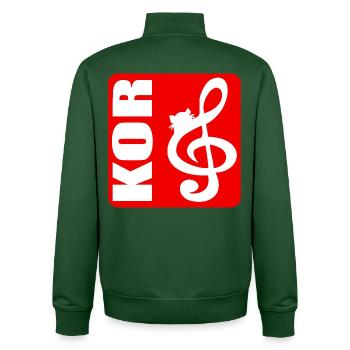 DRIVE KAT - Unisex Organic Zip Sweatshirt by Stanley/Stella - bottle green - Back - AI Model Male 185 dark (185cm)
