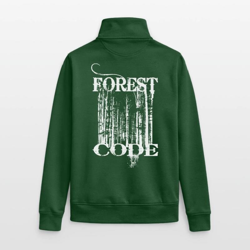 Forest Code Unisex Organic Zip Sweatshirt by Stanley/Stella