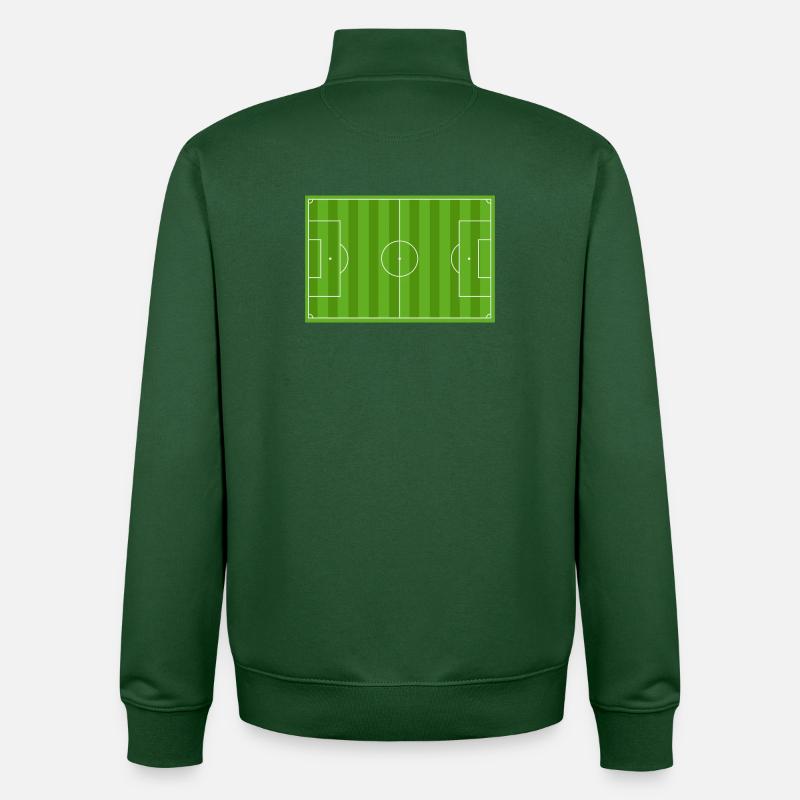 Montrez vos couleurs - Soccer - Sweat zippé unisexe en coton bio Stanley/Stella - vert bouteille