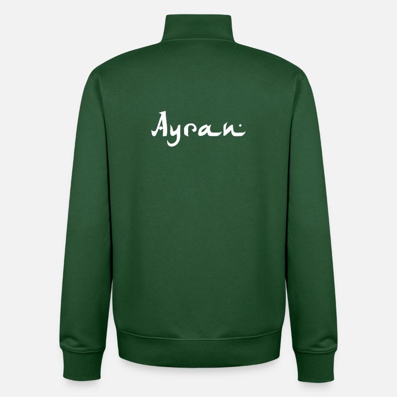Ayran - Unisex Organic Zip Sweatshirt von Stanley/Stella - Flaschengrün