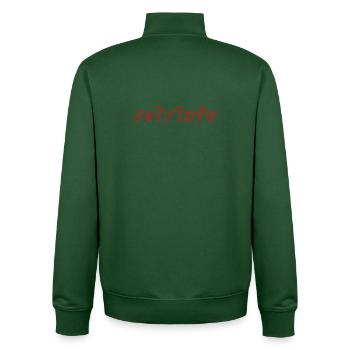 selvlofe - Unisex Organic Zip Sweatshirt von Stanley/Stella - Flaschengrün - Hinten - AI Model Male 185 dark (185cm)