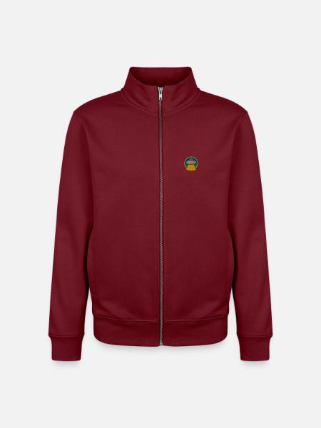 OVNI - Sweat zippé unisexe en coton bio Stanley/Stella - bordeaux