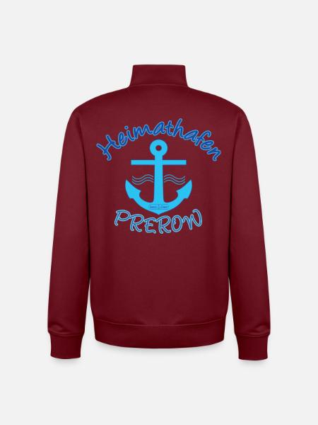 Heimathafen Prerow - Unisex Organic Zip Sweatshirt von Stanley/Stella - Burgunderrot
