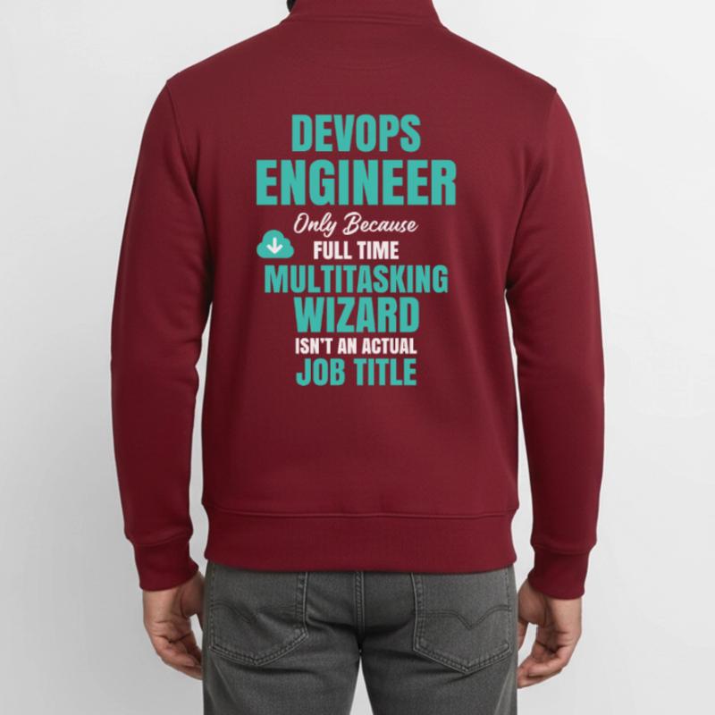 DevOps Engineer Multitasking-Assistent Unisex Organic Zip Sweatshirt von Stanley/Stella