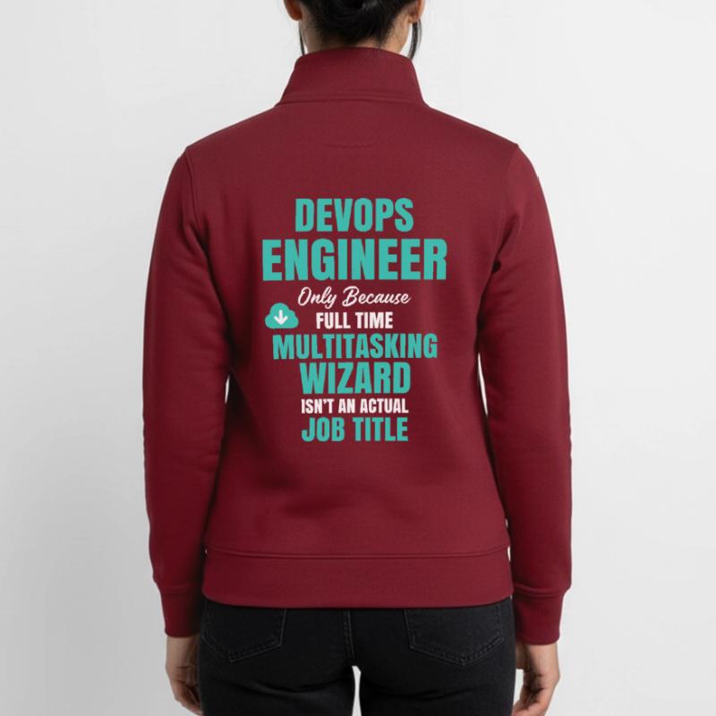 DevOps Engineer Multitasking-Assistent Unisex Organic Zip Sweatshirt von Stanley/Stella