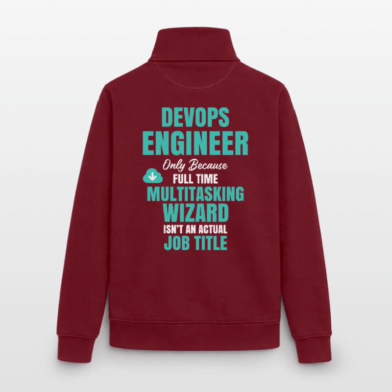 DevOps Engineer Multitasking-Assistent Unisex Organic Zip Sweatshirt von Stanley/Stella