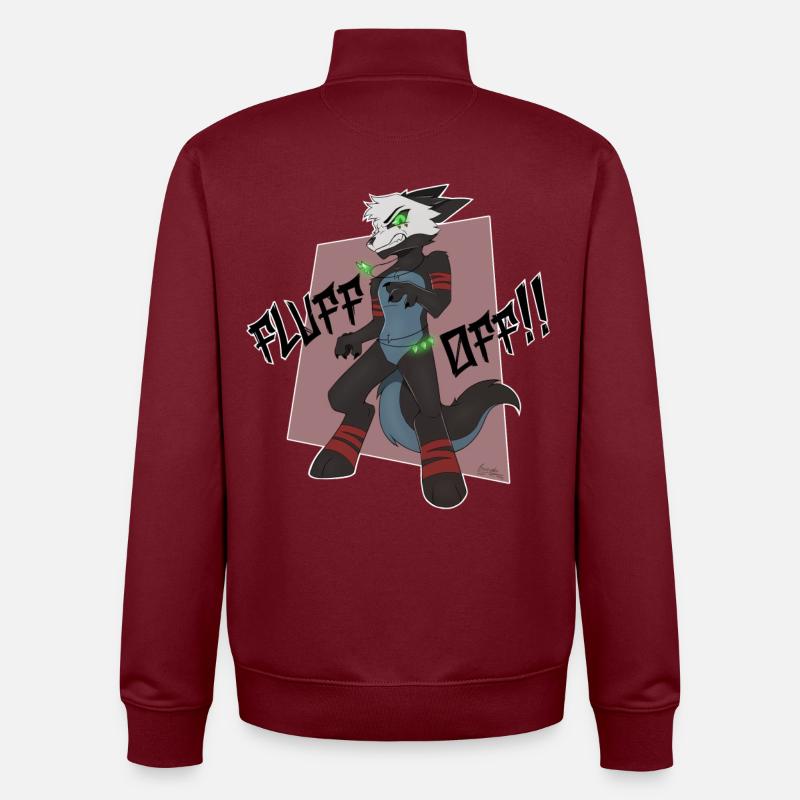 Abysse - Peluches !! (extrait de Bunneko_Arts) - Sweat zippé unisexe en coton bio Stanley/Stella - bordeaux