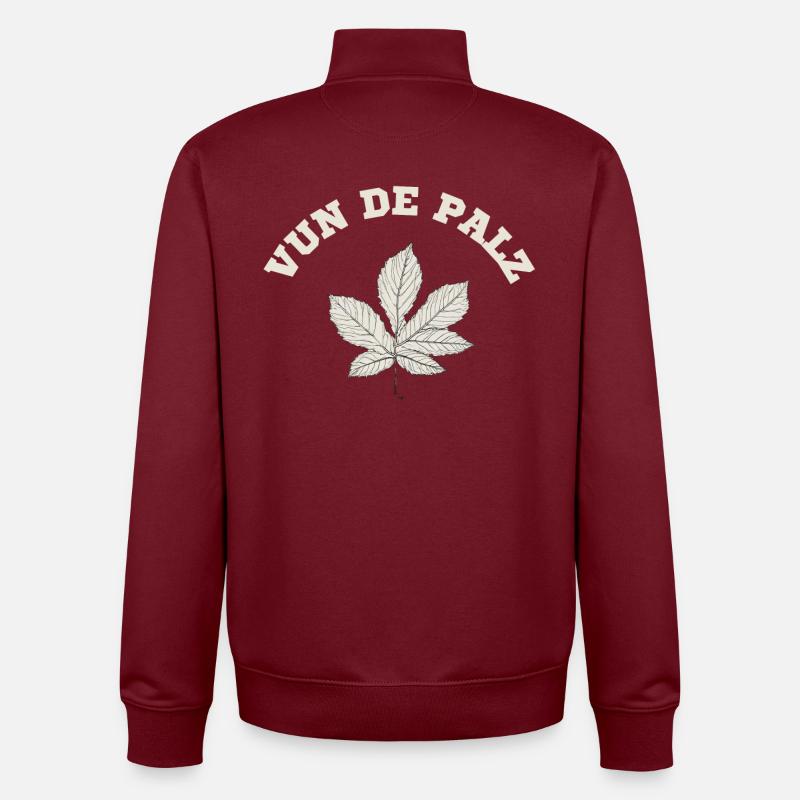 Keschde - Sweat zippé unisexe en coton bio Stanley/Stella - bordeaux