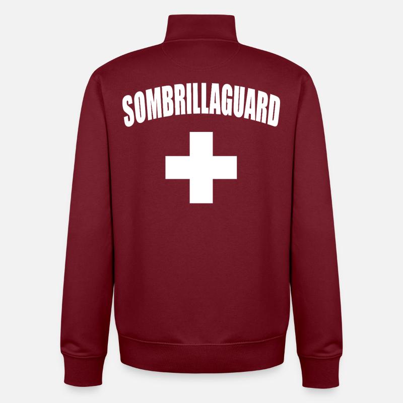 Parasol de garde, sauveteur - Sweat zippé unisexe en coton bio Stanley/Stella - bordeaux