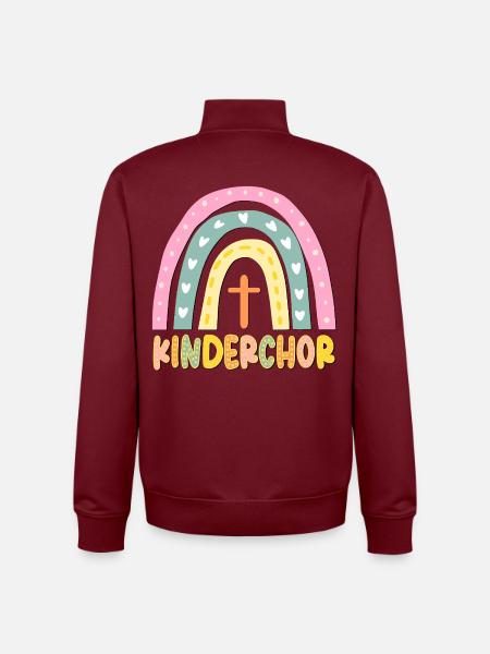 KINDERCHOR CHRISTLICHER GLAUBE - Unisex Organic Zip Sweatshirt von Stanley/Stella - Burgunderrot