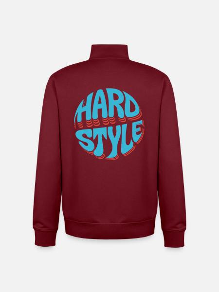Explosion néon de style dur - Sweat zippé unisexe en coton bio Stanley/Stella - bordeaux