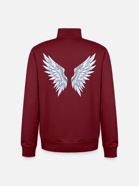 Anime Angels - Unisex Organic Zip Sweatshirt by Stanley/Stella - burgundy
